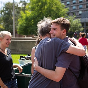 Stock images of returning students and new students back on campus for the fall semester on August 29, 2015.