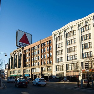 Buildings and Citgo sign in Kenmore Square, Boston