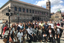 The Questrom School of Business students who participated in the Ascend fellowship program spent their rst week on campus touring Boston, visiting local businesses, and getting to know one another.