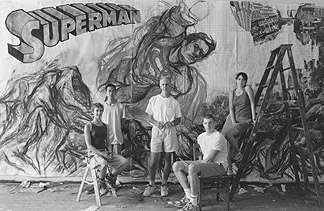 Superman mural