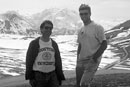 Geoff Abers, a CAS associate professor of earth sciences, with Josh Stachnik (GRS’02) doing fieldwork near Mount McKinley during the summer of 2000. Photo courtesy of Geoff Abers
