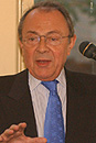 Bonhomie? Michel Rocard, prime minister of France from 1988 to 1991 and a member of the European Parliament, described the absolutely incredible relationship between the United States and France during a lecture at The Castle on October 6. Two friendly nations sharing largely the same ideals and values, which, in the strange world in which we live, have never been at war against one another  in 230 years, this has been unique, he told the overflow crowd. The first orange I ever ate in my life was given to me in August of 1944 by a black American soldier. The way you liberated us has created  at least for my generation and for some of those immediately following  an immense feeling of gratitude. And yet, Rocard said, squabbles about international affairs traditionally have been magnified by each countrys insularism.  France is affected with what I would call provincialism with universal pretension, he said. Within Europe, France has the fewest citizens who speak more than one foreign language, and French news consumers are largely disinterested in foreign affairs. The French people have not traveled enough, and dont know enough about the world, and this has sometimes affected even the top of our political hierarchy. The United States is similarly provincial, Rocard said, but it is wished for here, rather than unconscious. Too, he said, the United States is drunk with power: This enormous, unequilibrated, uncounterweighted power, with weak experience of history is a great problem. Rocard is unsure about the future of Franco-American relations. My great fear, he said, is that this rift between France and the United States could be deepened. Thats one of the challenges that could be addressed in your upcoming presidential election. The lecture was sponsored by BUs Institute for Human Sciences, the Consulate General of France in Boston, and the French Library and Cultural Center/Alliance Franaise of Boston and Cambridge. Photo by Vernon Doucette
