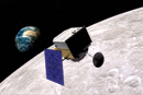 Astronomy Professor Harlan Spence is developing key instrumentation for NASAs Lunar Reconnaissance Orbiter, which is scheduled to orbit the moon for about a year beginning in 2008. Artists rendition courtesy of NASA