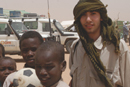 Andrew Karlsruher (COM08) spent seven days in March touring refugee camps in Chad and talking to refugees about their experiences. The interviews were used in an mtvU documentary that aired on April 7. Photo courtesy of Andrew Karlsruher