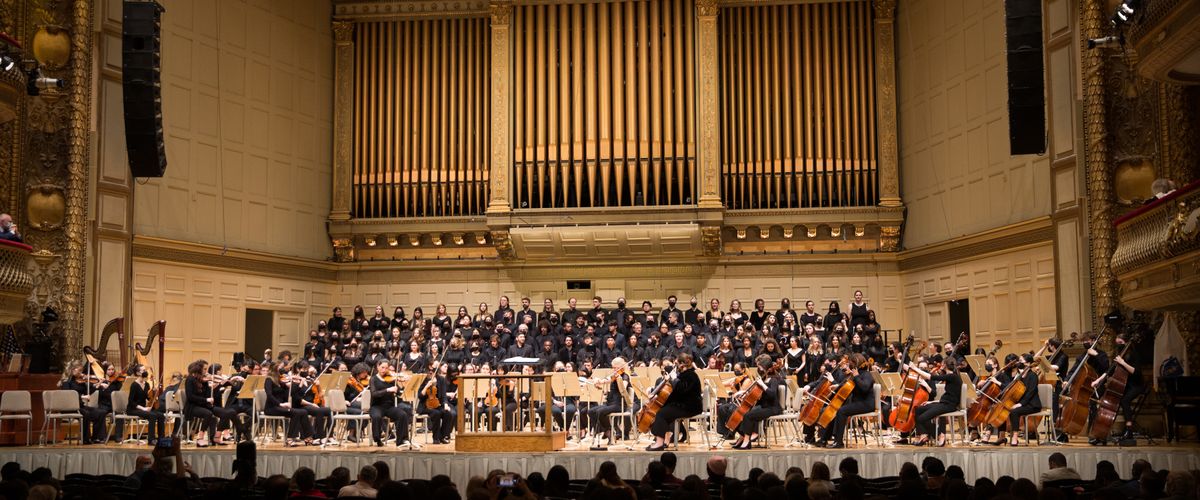 2022 Boston University Music Concert at Symphony Hall, Boston