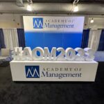 Conference table at Academy of Management Conference