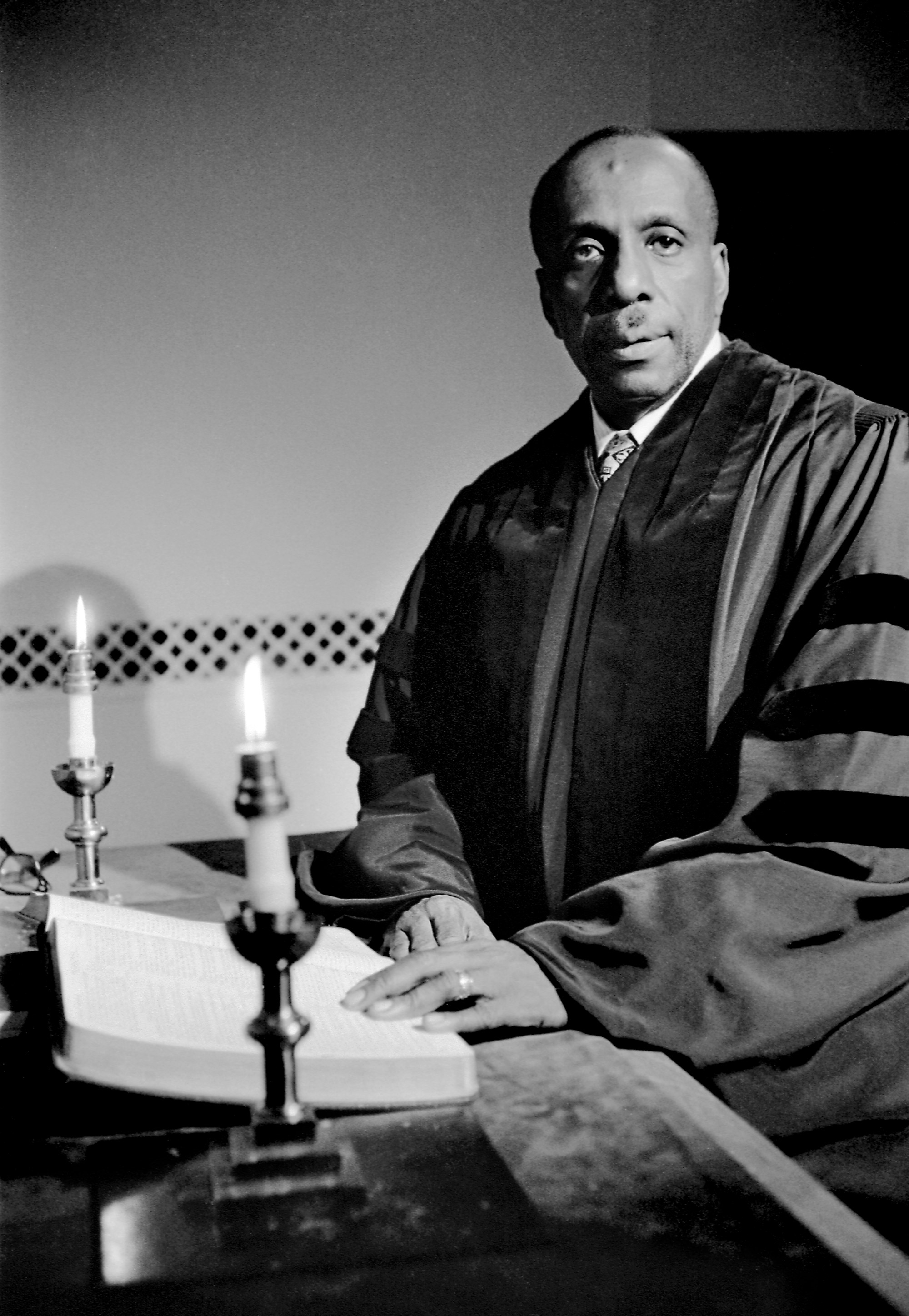Portrait of Howard Thurman, Dean of Marsh Chapel from 1953 - 1965
