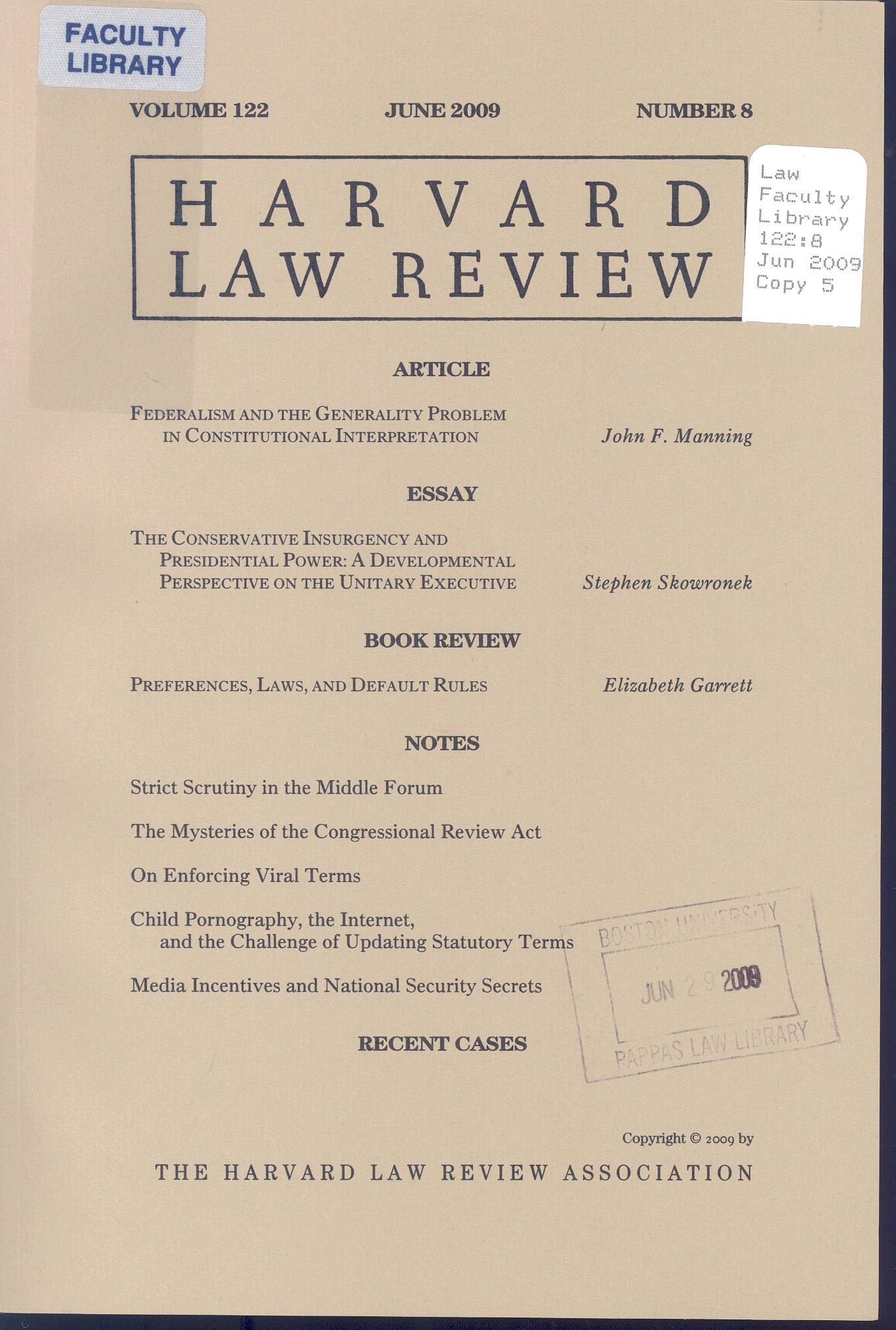 harvard law review