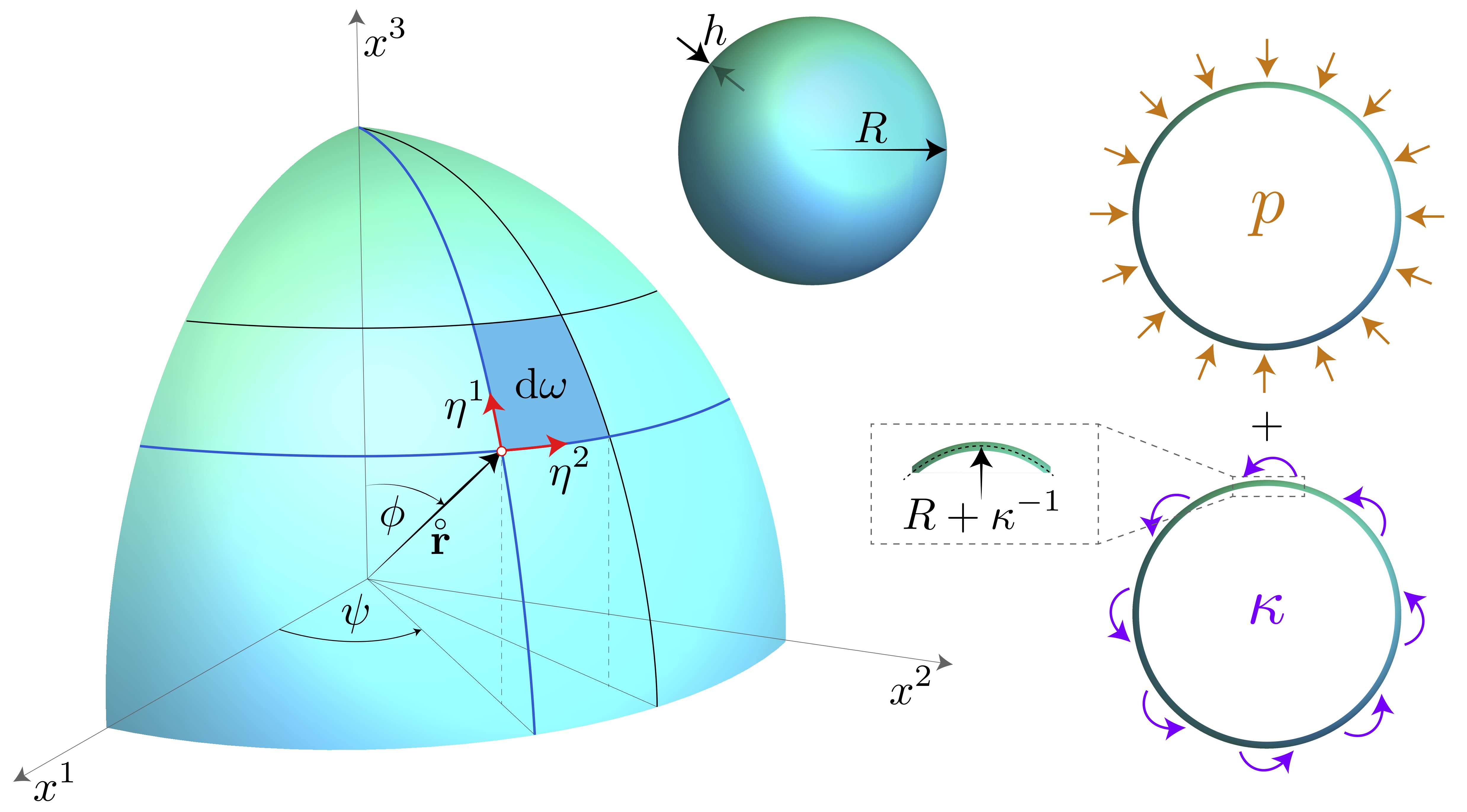 Pressure and Curvature Buckling