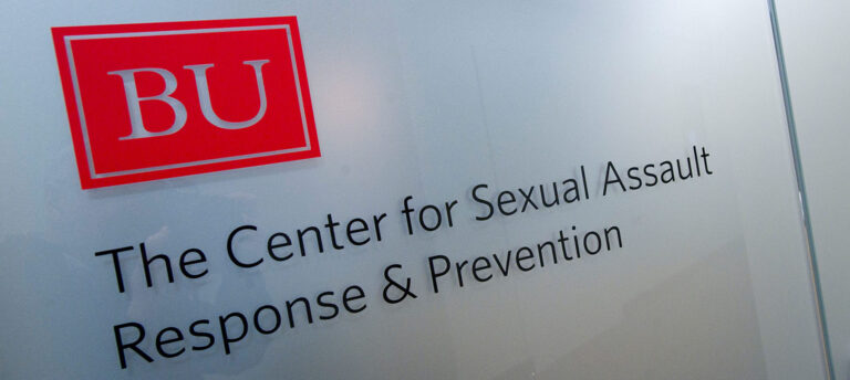 Entrance of the BU Sexual Assault Prevention Center