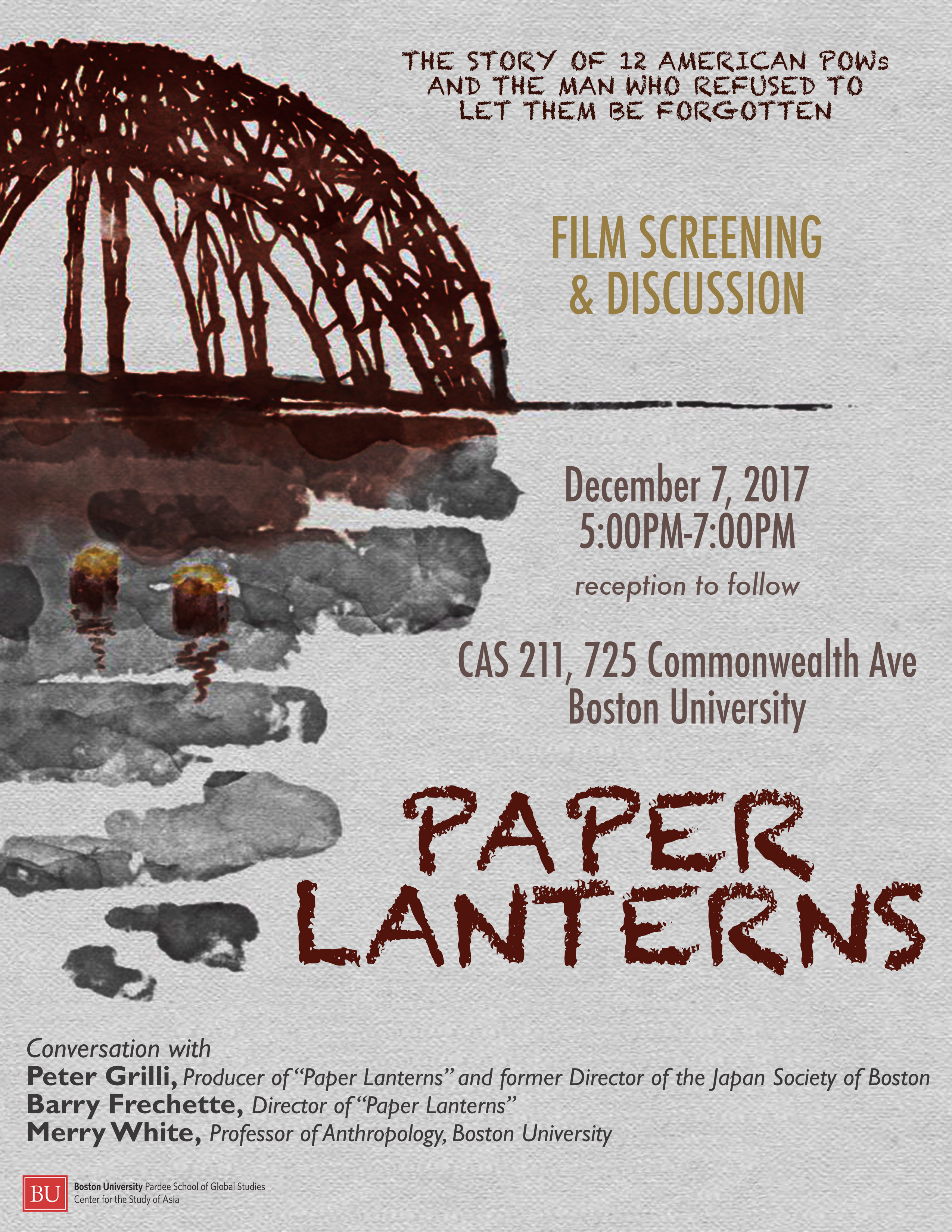 Film Screening: “Paper Lanterns” with Director Barry Frechette and Producer  Peter Grilli | Center for the Study of Asia