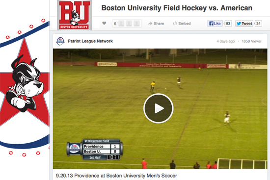 Boston University BU, athletics, terriers, Patriot League Network PLN, Campus Insiders 
