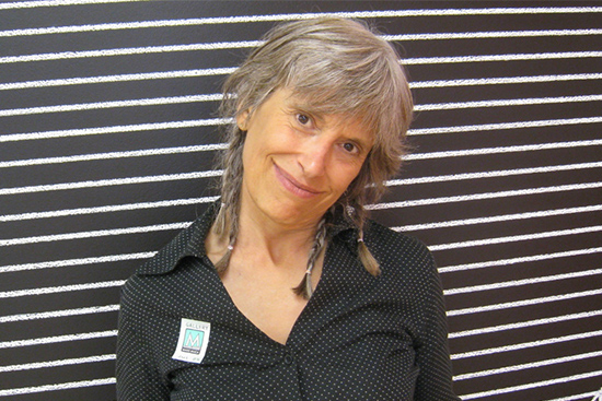 Marcia Deihl, in an undated photo, while on a visit to Mass MOCA. The beloved Cognoscenti contributor was struck and killed while riding her bicycle in Cambridge, Mass., on Wednesday, March 11, 2015. <em>Photo Courtesty of WBUR</em>