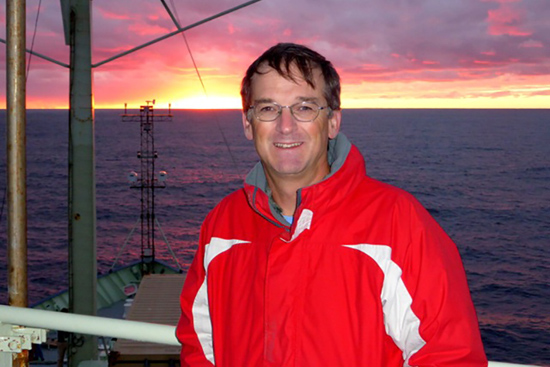 Richard Murray, Directory of the National Science Foundation Ocean Science Division, on board the research vessel Knorr