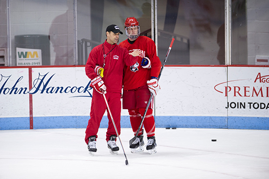 Terrier Icemen Aiming for Eighth Hockey East Title, Bostonia