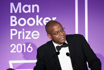 Author Paul Beatty receiving the Man Book Prize