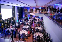 view of 300 people at the State Room for a gala