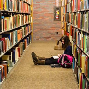 Studying for Finals in Mugar Library at Boston University