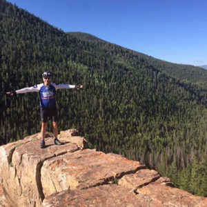 Mark Williams and backdrop of Great Continental Divide