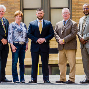 from left, Fielder, Nee, Stone, Camillo, and Benton