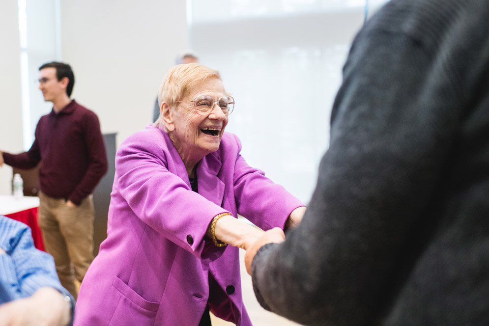 Tamar Frankel, who has taught at the School of Law for the last 50 years, was given a retirement party recently. Photos by Jackie Ricciardi