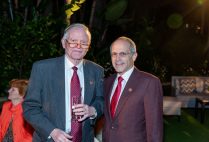 Frederick S. Pardee (Questrom’54,’54, Hon.’06) (left)—with Board of Trustees chair and campaign chair Kenneth J. Feld (Questrom’70)