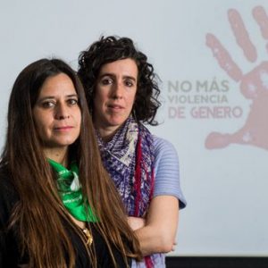 Elena Carrión-Guerrero, r, and Maria Datel, CAS senior lecturers in Spanish