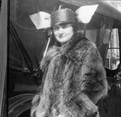Elizabeth Holloway Marston (LAW'18) was the inspiration for the comic book character Wonder Woman. Here she sports an "airplane hat." (See Bostonia, Fall 2001, or visit www.bu.edu/alumni/bostonia/archive.html.) Archival photograph courtesy of Moulton "Pete" Marston