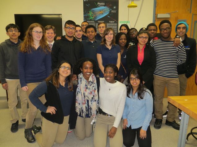 Students learned about cutting-edge experiments taking place at CERN Switzerland’s Large Hadron Collider.