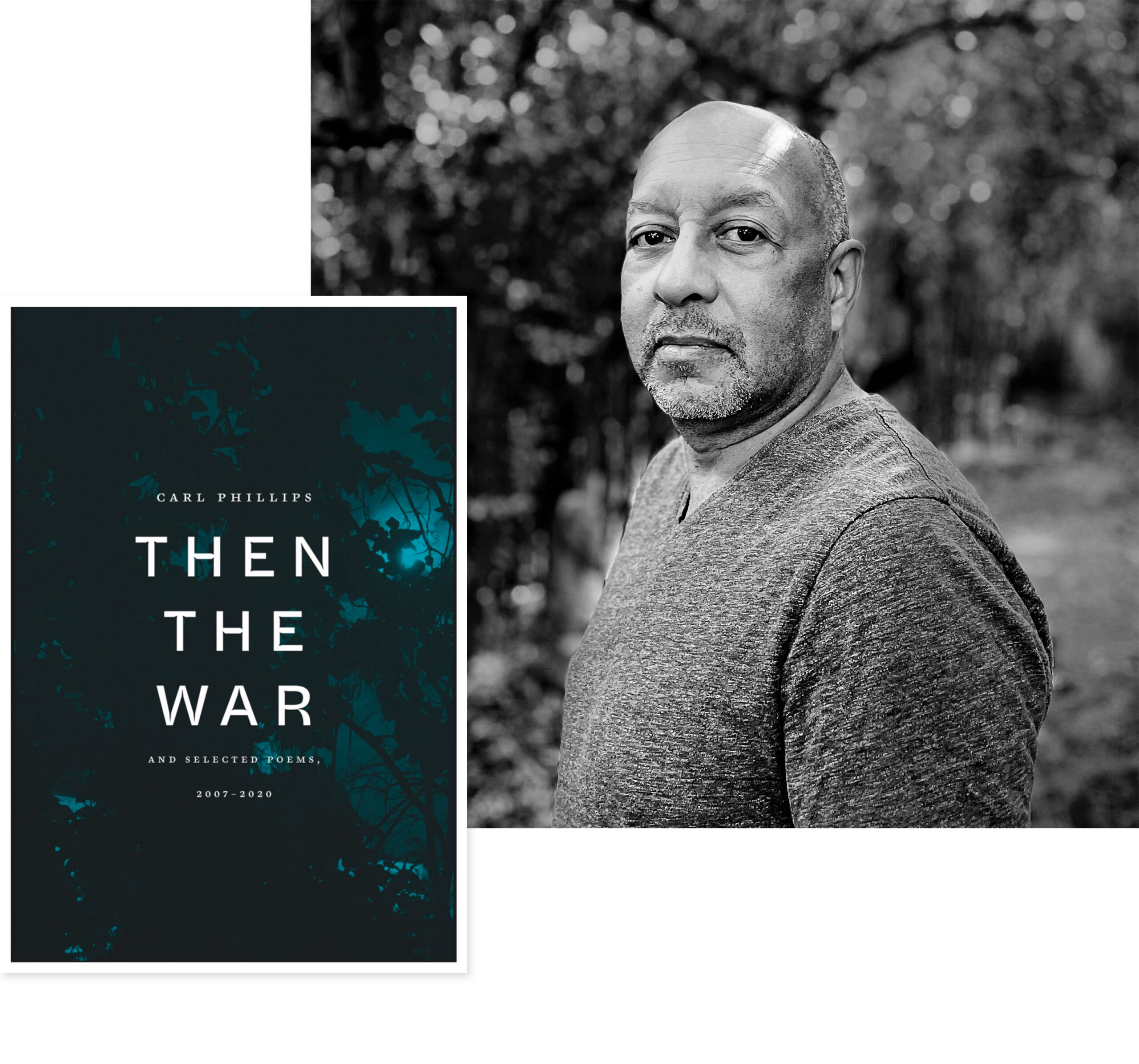 Carl Phillips with his poetry collection, Then the War: And Selected Poems, 2007–2020