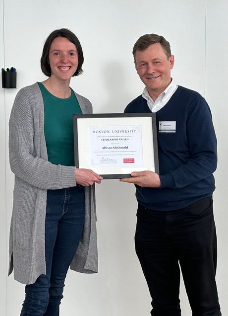 BU Faculty of Computing & Data Sciences Citizenship Award 2023, McDonald, Wildman