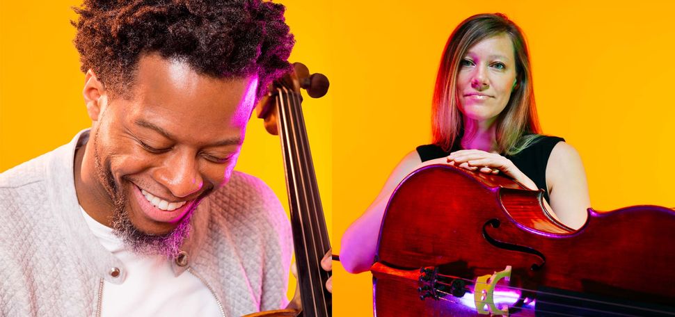 Cellists Kendall Ramseur and Laura Metcalf