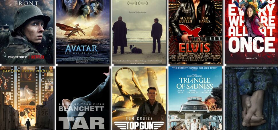 Composite of 2023 Oscar nominated films