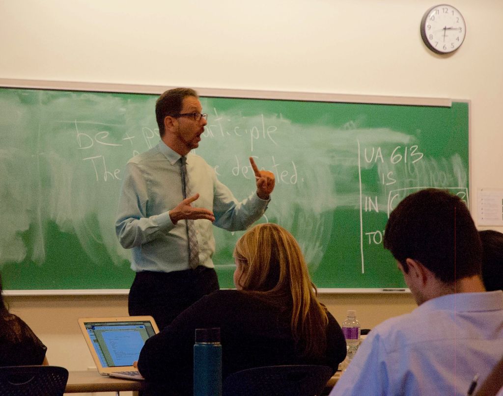 Professor Koehler captures attention during the Academic Writing for Professionals workshop.