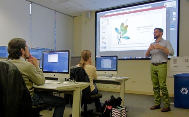 Brian Creamer provides digital design instruction to #BUCPUA students