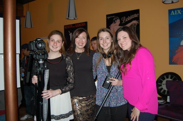 Grace Michaud (COM '16), Katie Brandt, Laura Goodfriend (COM '16) and  Loren Blanchard.