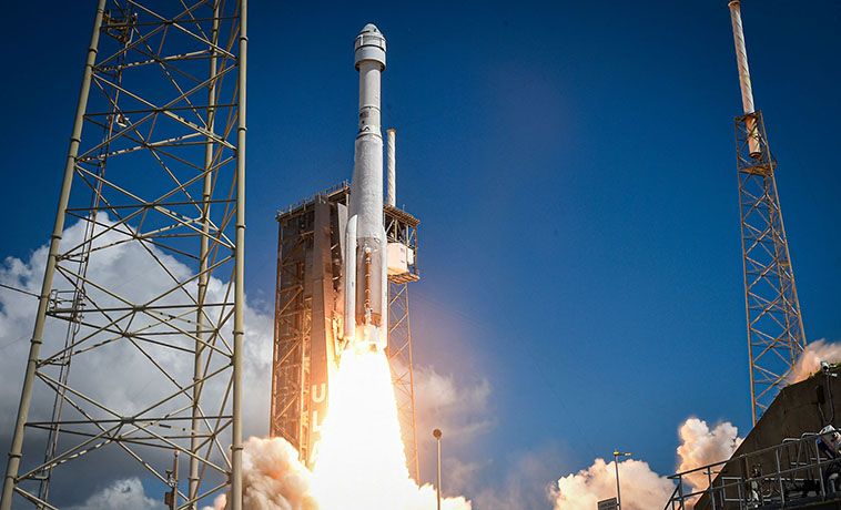 Photo: A picture of Boeing’s Starliner spacecraft being launched on a rocket to space