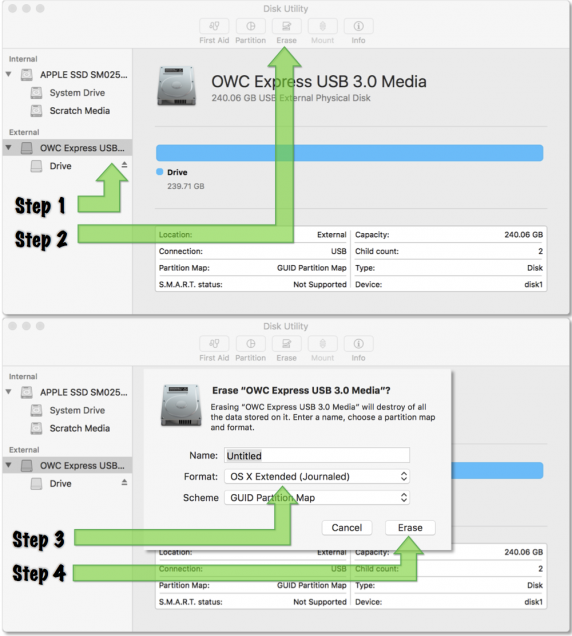 complete step by step how to reformat hard drive