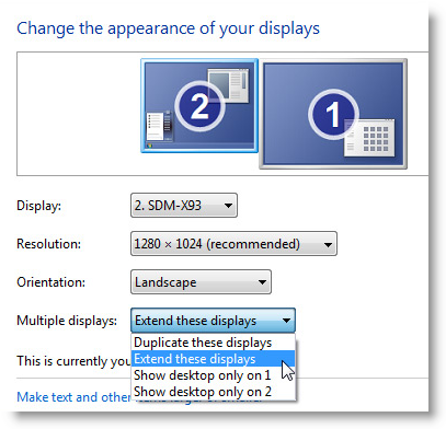 desktop icons not showing windows 10 dual monitor