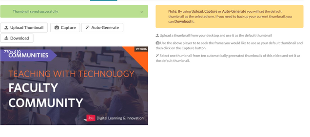 Thumbnail options in MyMedia