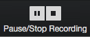 Pause/Stop Recording Button in Zoom