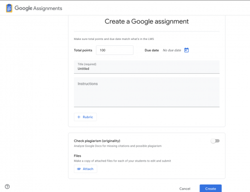 when was google assignments created