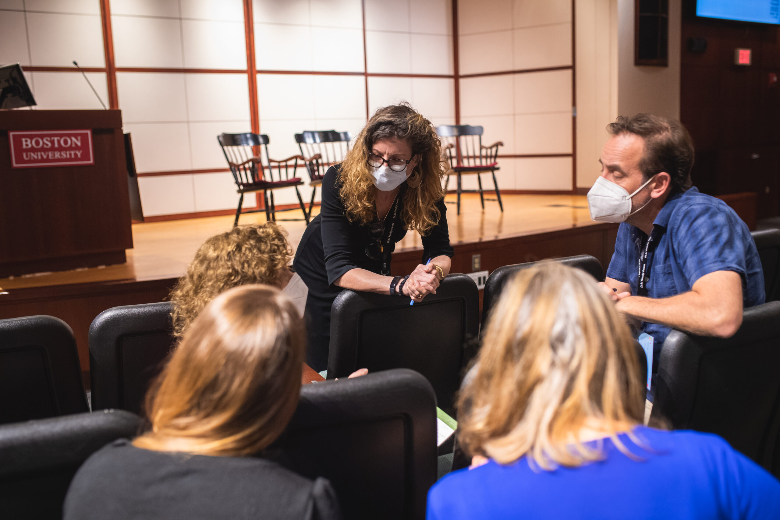 Group of Faculty Conversing at Faculty Forum 2022
