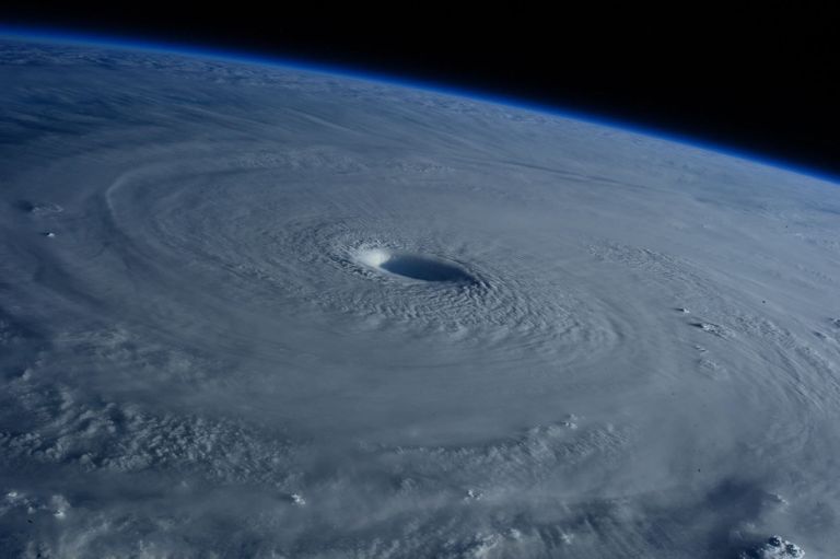 Hurricane seen from space