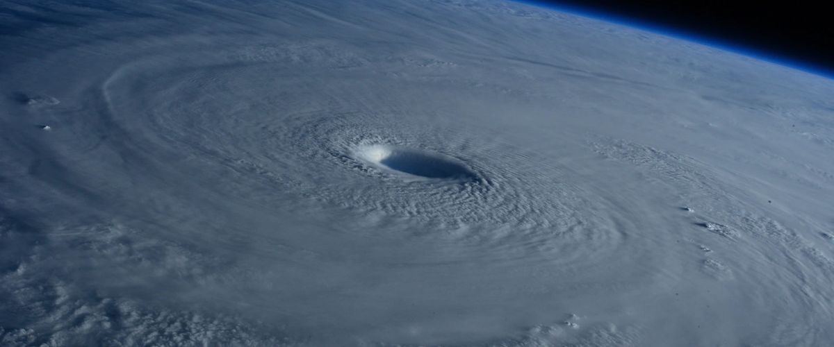 Hurricane seen from space