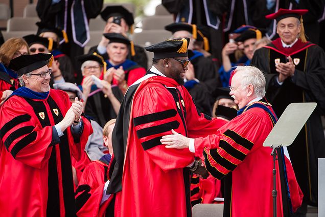 David Ortiz gets honorary degree at BU Commencement, BU Today