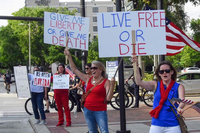 During the COVID-19 pandemic, protesters demanded an end to stay-at-home orders; the Reopen Movement’s later shift to the right from nonpartisan origins is examined in a new book coauthored by BU researchers.