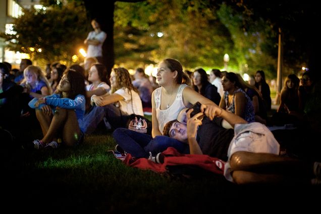 BU Beach drive-in movie night