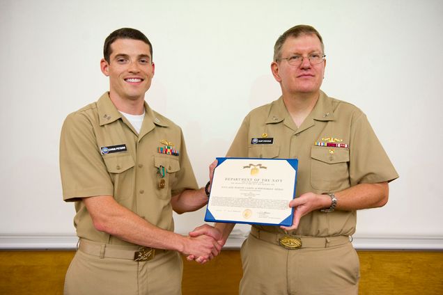 LT Chris Peters ROTC, Navy-Marine Corps Achievement medal