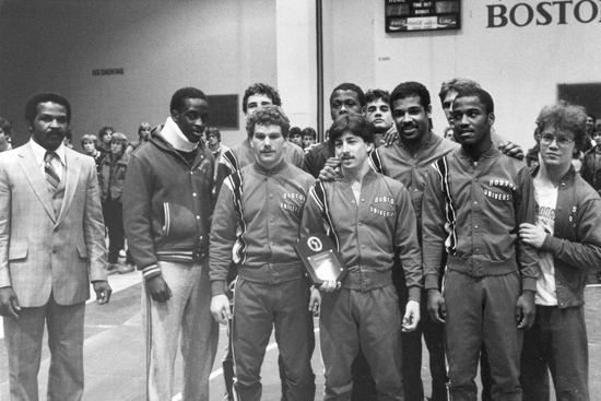 BU men's wrestling team 1982